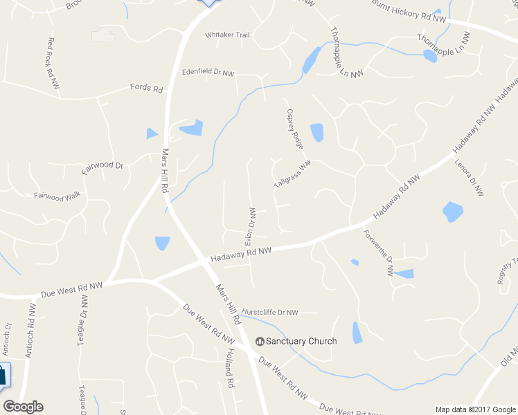 map of restaurants, bars, coffee shops, grocery stores, and more near 918 Evian Drive Northwest in Kennesaw