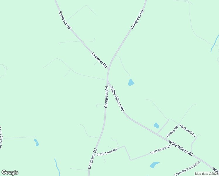 map of restaurants, bars, coffee shops, grocery stores, and more near 1501 Willie Wilson Road in Eastover