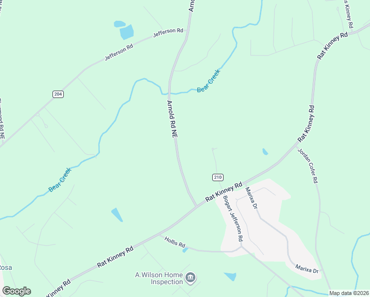 map of restaurants, bars, coffee shops, grocery stores, and more near 200 Arnold Road Southeast in Statham