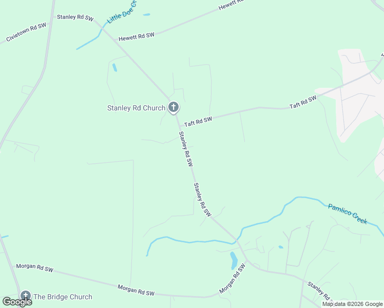 map of restaurants, bars, coffee shops, grocery stores, and more near 1044 Stanley Road Southwest in Brunswick County