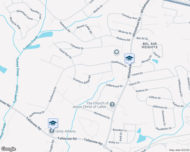 map of restaurants, bars, coffee shops, grocery stores, and more near 140 Fox Hunt Place in Athens