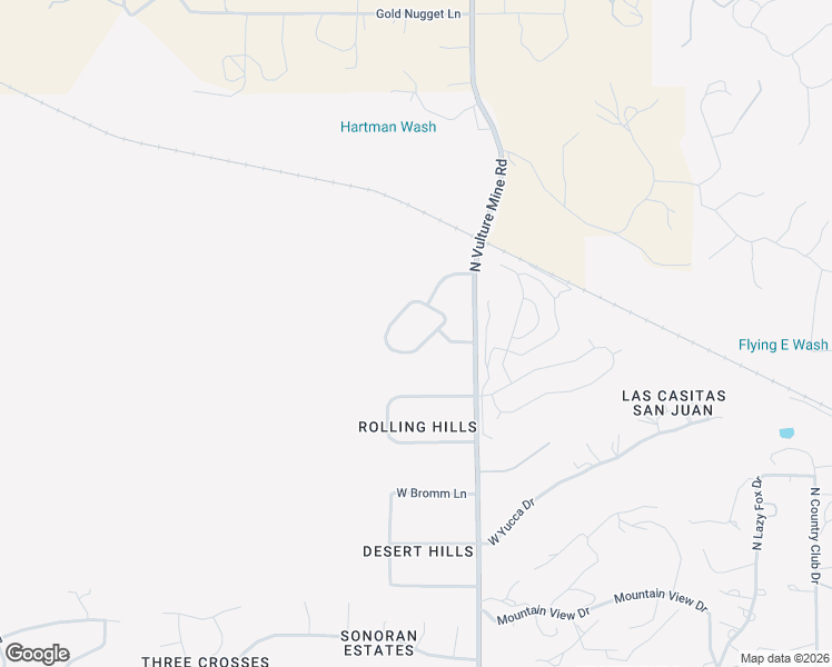 map of restaurants, bars, coffee shops, grocery stores, and more near 2100 West Broken Arrow Drive in Wickenburg