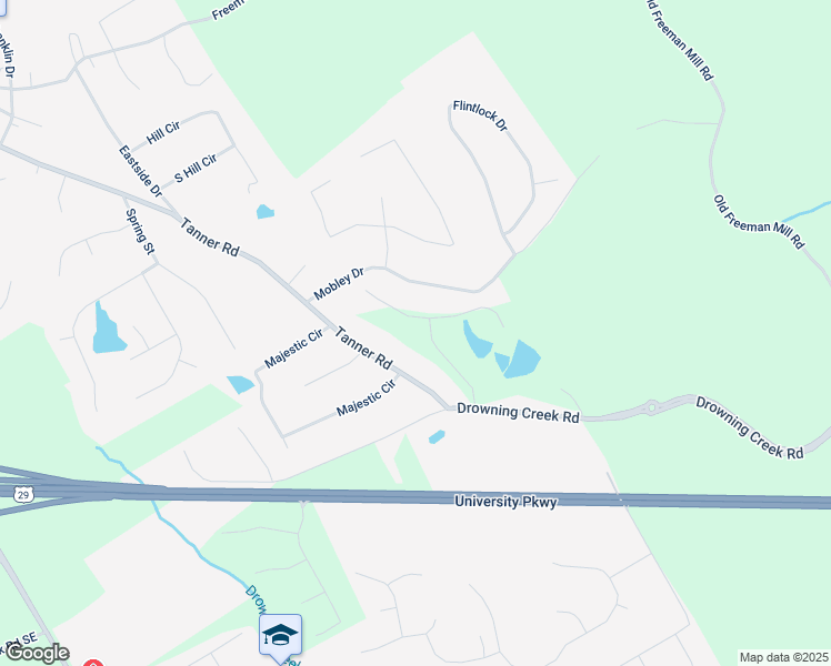 map of restaurants, bars, coffee shops, grocery stores, and more near 2799 Porches Lane in Dacula