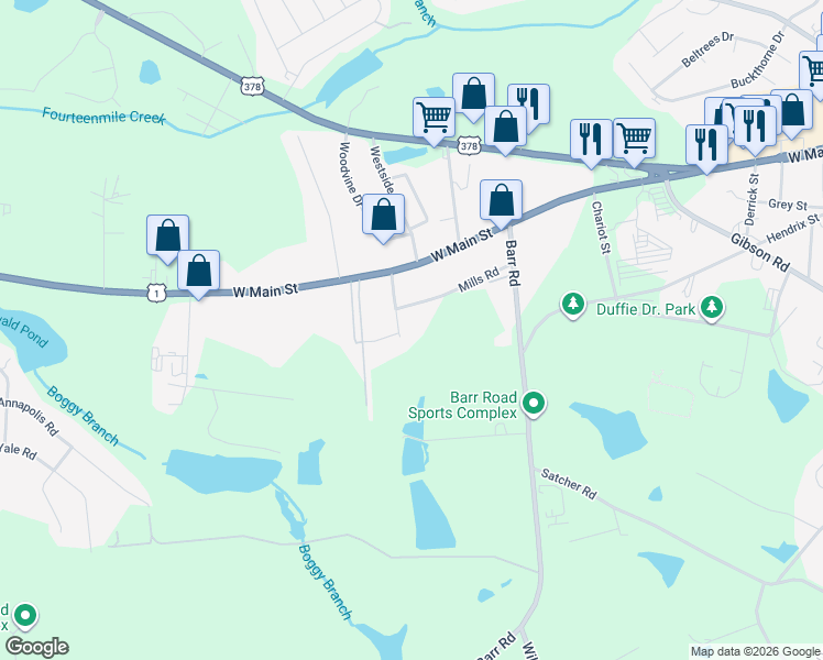 map of restaurants, bars, coffee shops, grocery stores, and more near 127 Harris Street in Lexington