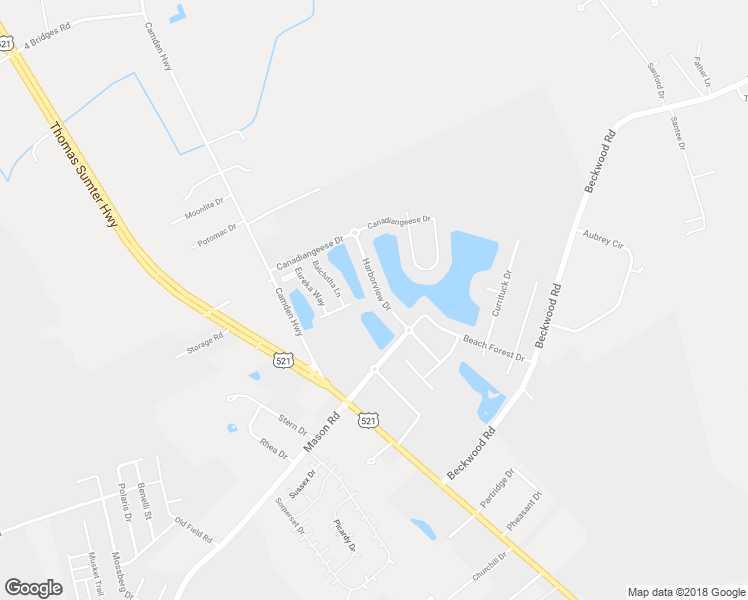 map of restaurants, bars, coffee shops, grocery stores, and more near 2100 Harborview Drive in Sumter