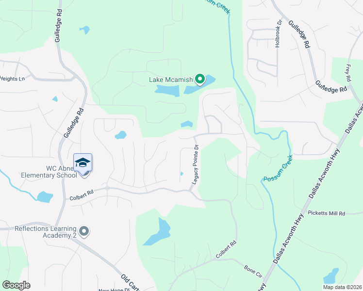 map of restaurants, bars, coffee shops, grocery stores, and more near 64 Ledford Way in Dallas