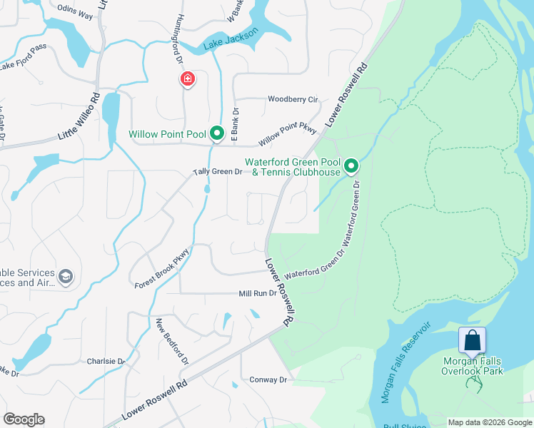 map of restaurants, bars, coffee shops, grocery stores, and more near 5414 Heyward Square Place in Marietta