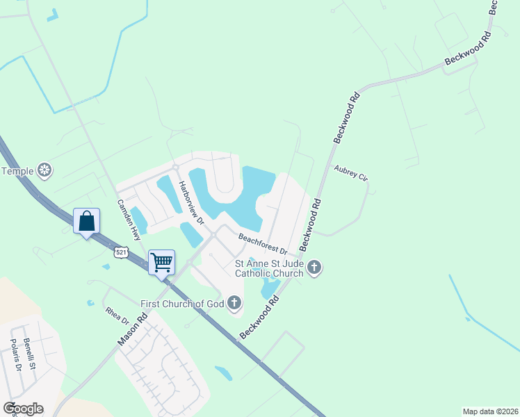 map of restaurants, bars, coffee shops, grocery stores, and more near 30 Currituck Court in Sumter