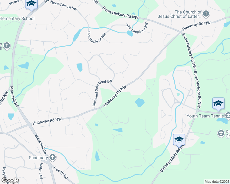 map of restaurants, bars, coffee shops, grocery stores, and more near 787 Marshview Lane Northwest in Kennesaw