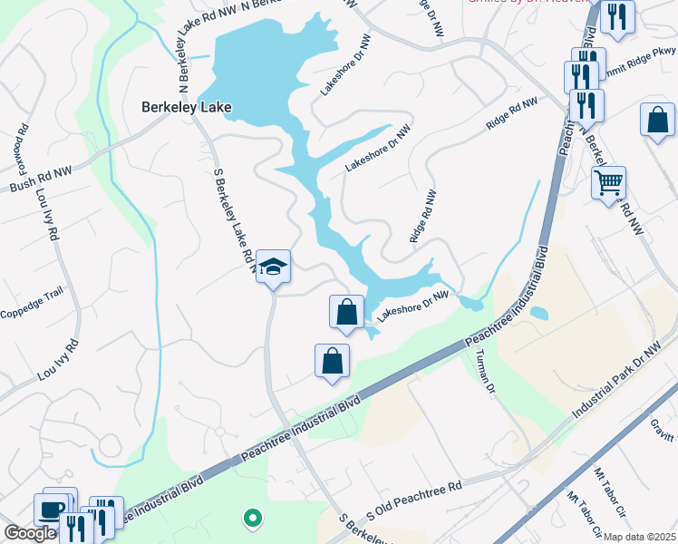 map of restaurants, bars, coffee shops, grocery stores, and more near 214 Lakeshore Drive Northwest in Duluth