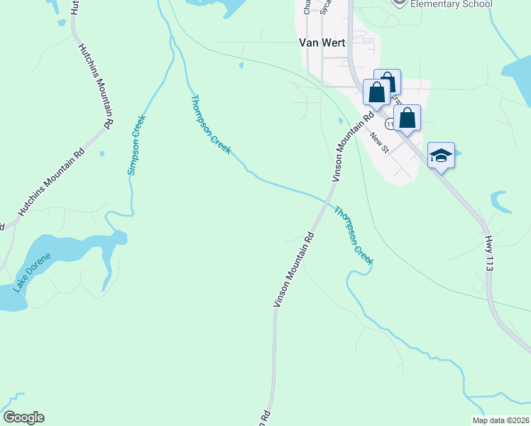 map of restaurants, bars, coffee shops, grocery stores, and more near 364 Vinson Mountain Road in Rockmart