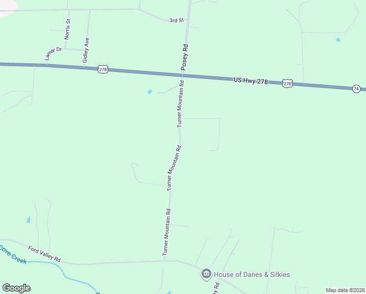 map of restaurants, bars, coffee shops, grocery stores, and more near 4279 Turner Mountain Road in Gadsden