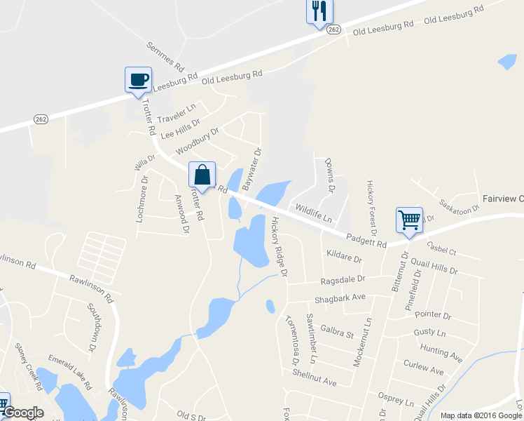 map of restaurants, bars, coffee shops, grocery stores, and more near 3609 Padgett Road in Columbia