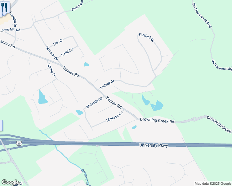 map of restaurants, bars, coffee shops, grocery stores, and more near in Ball Ground
