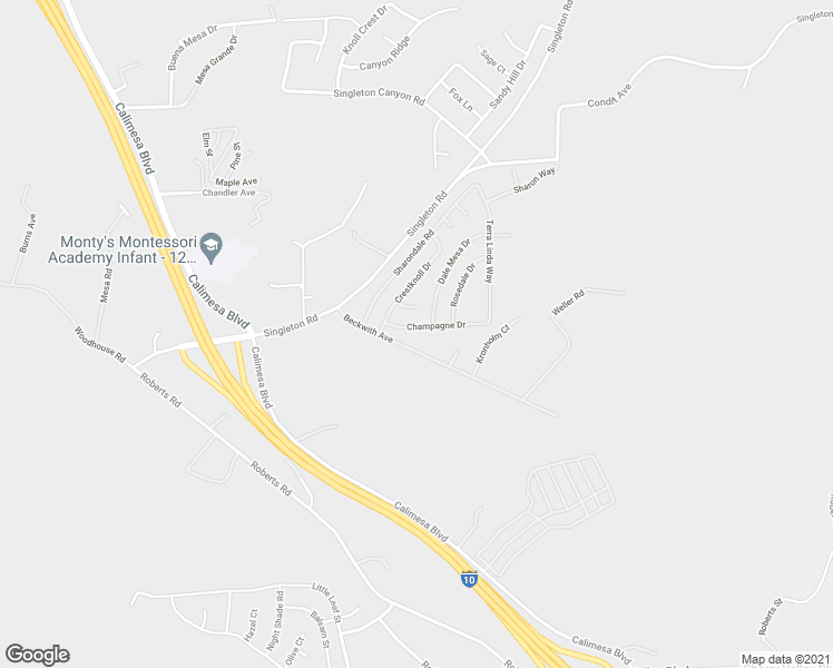 map of restaurants, bars, coffee shops, grocery stores, and more near 35551 Champagne Drive in Calimesa
