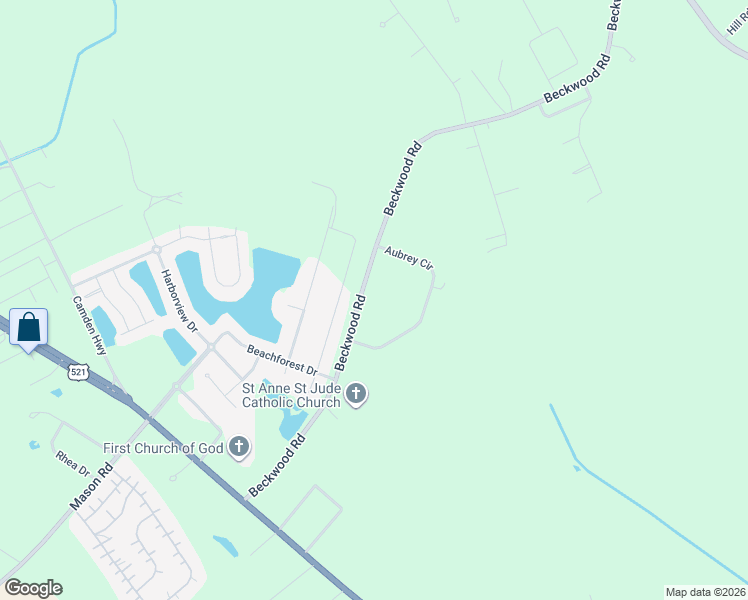 map of restaurants, bars, coffee shops, grocery stores, and more near 2001 Beckwood Road in Sumter