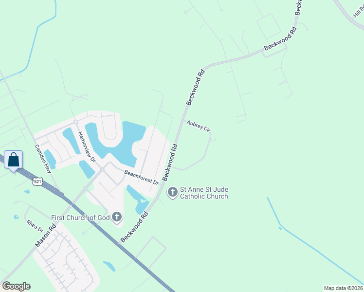 map of restaurants, bars, coffee shops, grocery stores, and more near 2001 Beckwood Road in Sumter