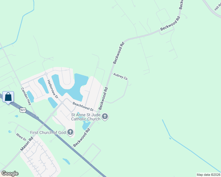 map of restaurants, bars, coffee shops, grocery stores, and more near 2001 Beckwood Road in Sumter