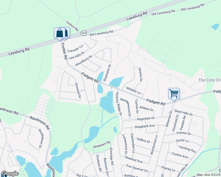 map of restaurants, bars, coffee shops, grocery stores, and more near 3609 Padgett Road in Columbia