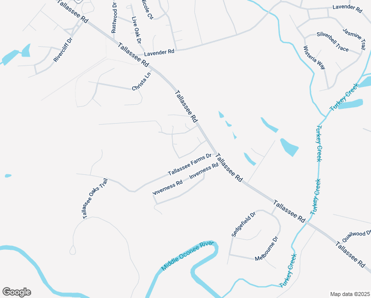map of restaurants, bars, coffee shops, grocery stores, and more near 180 Ramble Hills Circle in Athens