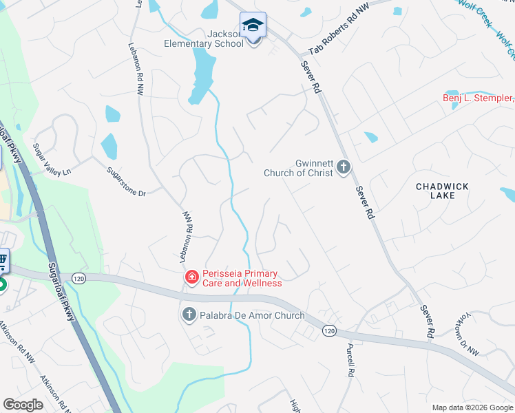 map of restaurants, bars, coffee shops, grocery stores, and more near 1778 Hampton Woods Way Northwest in Lawrenceville