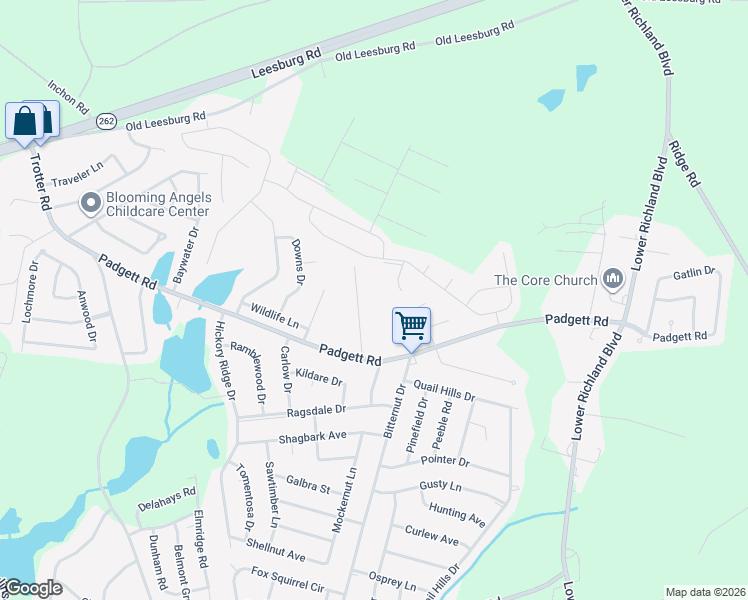 map of restaurants, bars, coffee shops, grocery stores, and more near 132 Hickory Forest Drive in Columbia