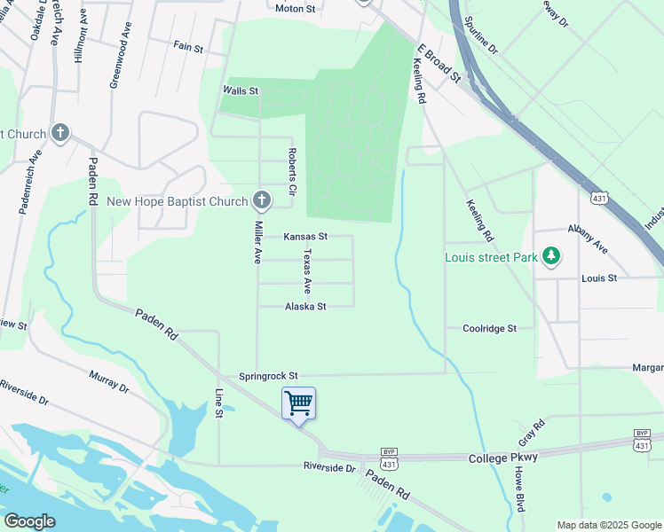map of restaurants, bars, coffee shops, grocery stores, and more near 1816 Arizona Street in Gadsden