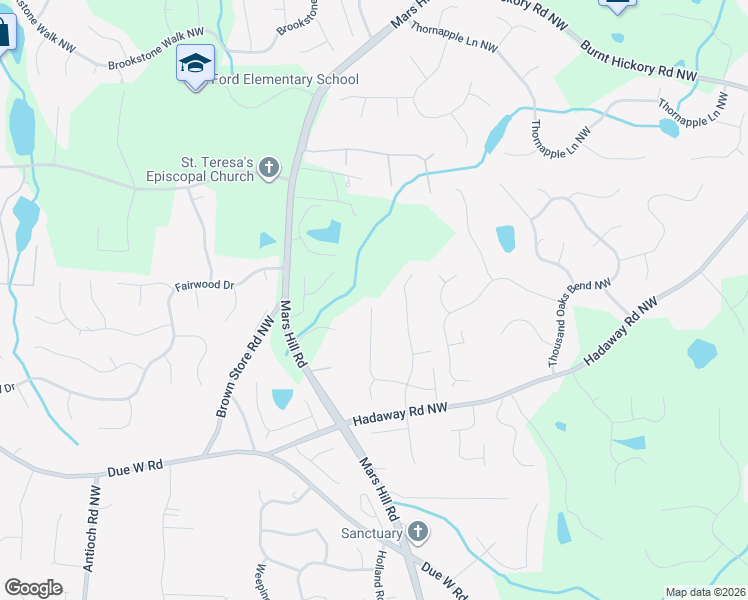 map of restaurants, bars, coffee shops, grocery stores, and more near 5348 Evian Crossing Northwest in Kennesaw