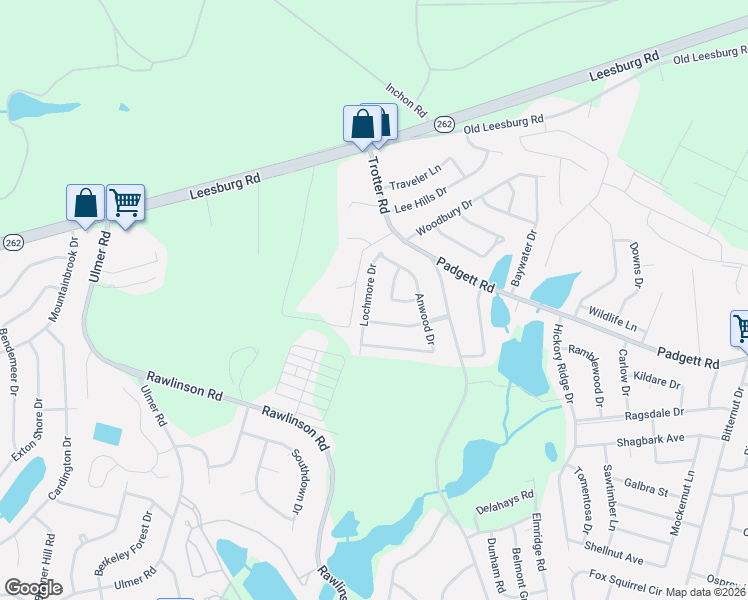 map of restaurants, bars, coffee shops, grocery stores, and more near 3804 Lochmore Drive in Columbia