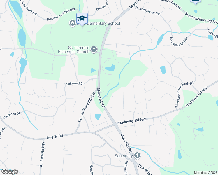 map of restaurants, bars, coffee shops, grocery stores, and more near 5585 Ford's Crossing Court North West in Acworth