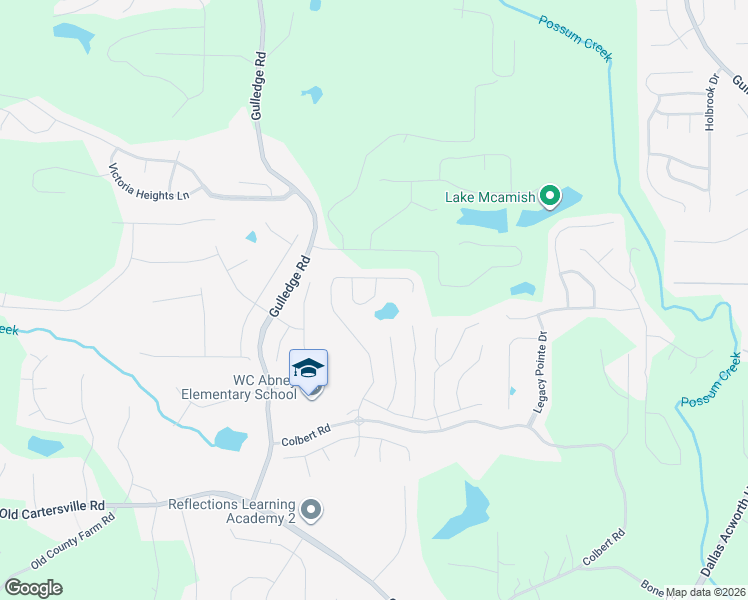 map of restaurants, bars, coffee shops, grocery stores, and more near 2425 Colbert Road in Dallas