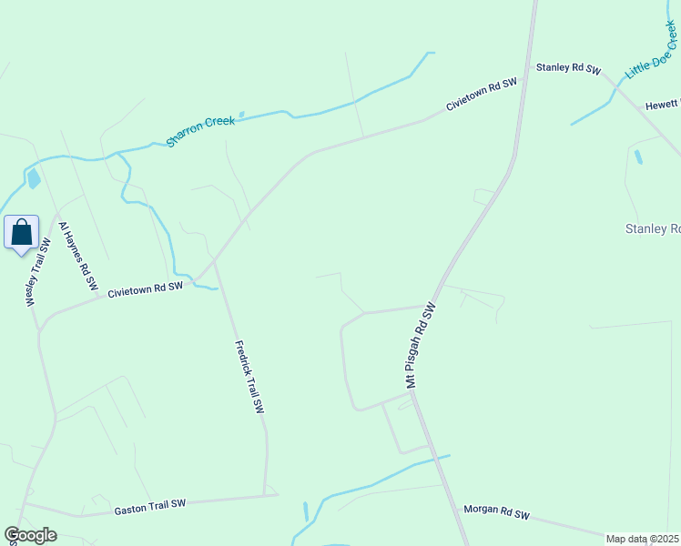 map of restaurants, bars, coffee shops, grocery stores, and more near 1872 Shelby Lane Southwest in Brunswick County