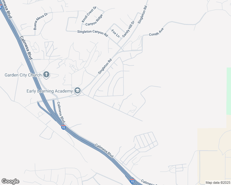 map of restaurants, bars, coffee shops, grocery stores, and more near 9682 Rosedale Drive in Calimesa