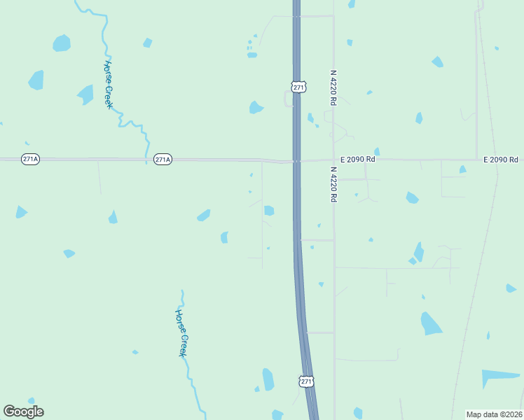 map of restaurants, bars, coffee shops, grocery stores, and more near North 4217 Road in Choctaw County