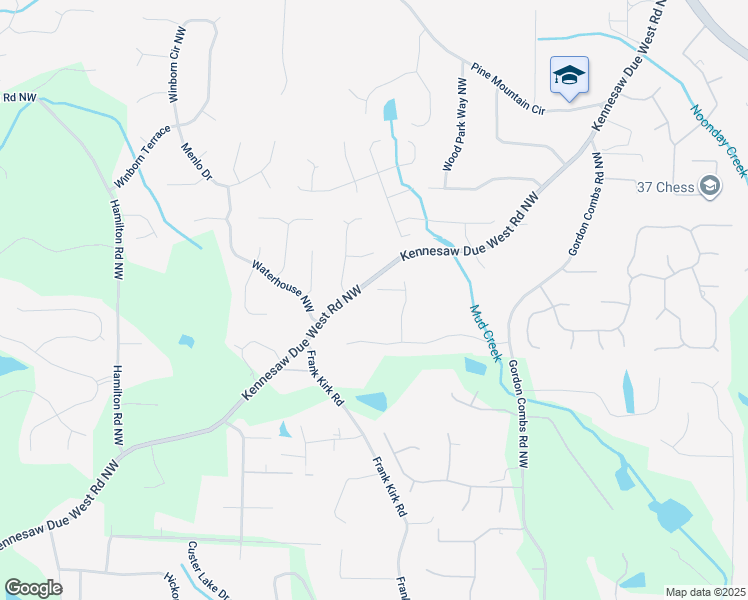 map of restaurants, bars, coffee shops, grocery stores, and more near 3013 Walker Hill Way in Marietta