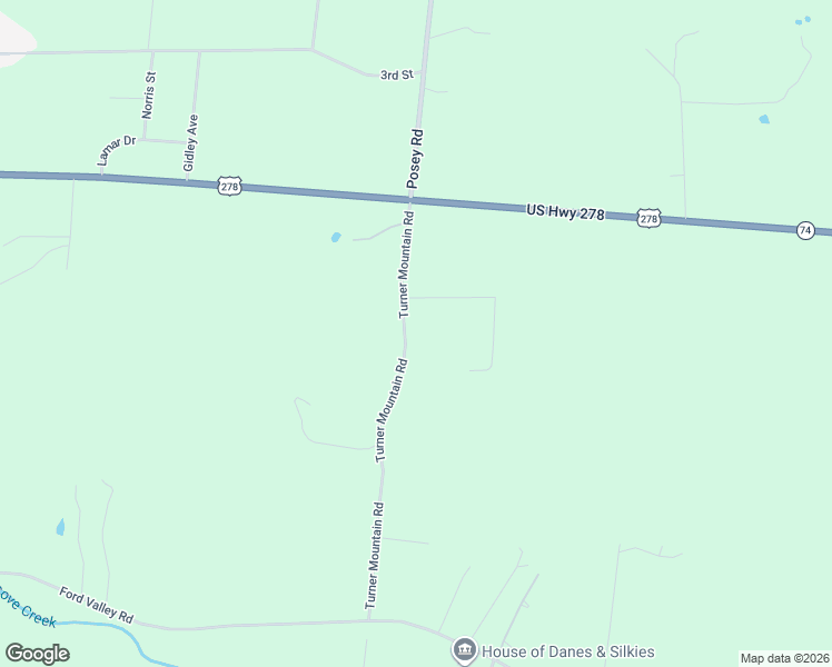map of restaurants, bars, coffee shops, grocery stores, and more near 4279 Turner Mountain Road in Gadsden
