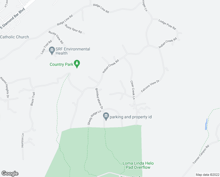 map of restaurants, bars, coffee shops, grocery stores, and more near 23615 Falcons View Drive in Diamond Bar