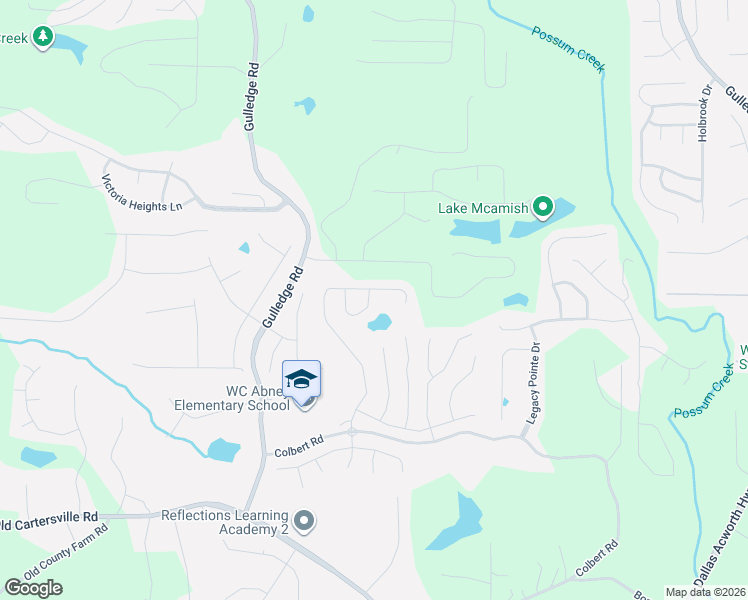 map of restaurants, bars, coffee shops, grocery stores, and more near 2425 Colbert Road in Dallas