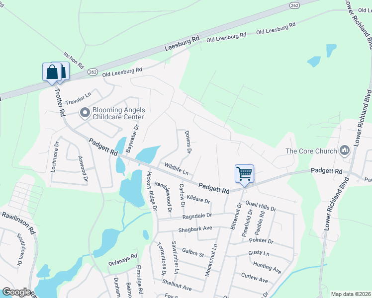 map of restaurants, bars, coffee shops, grocery stores, and more near 321 Downs Drive in Columbia