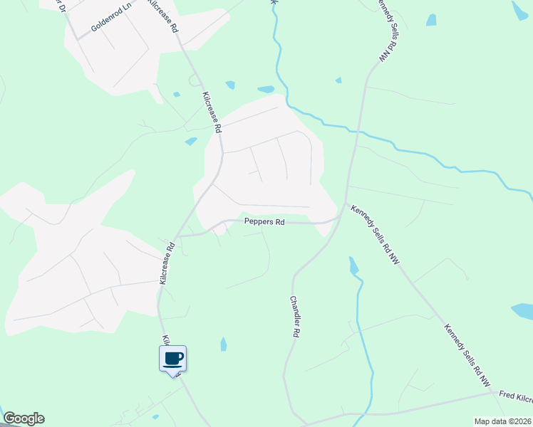 map of restaurants, bars, coffee shops, grocery stores, and more near 1223 Willow Drive in Auburn