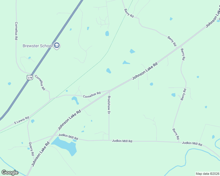 map of restaurants, bars, coffee shops, grocery stores, and more near 1974 Johnson Lake Road in Cedartown