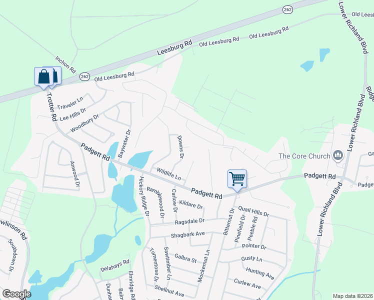 map of restaurants, bars, coffee shops, grocery stores, and more near 3 Sawdust Court in Columbia