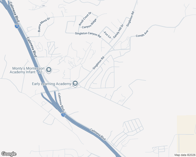 map of restaurants, bars, coffee shops, grocery stores, and more near 9590 Crestknoll Drive in Calimesa