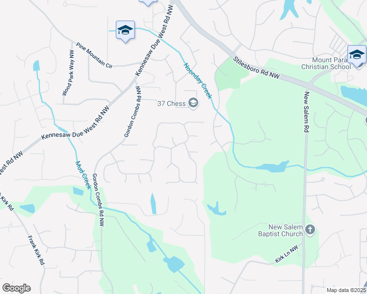 map of restaurants, bars, coffee shops, grocery stores, and more near 1061 Polo Club Drive Northwest in Marietta