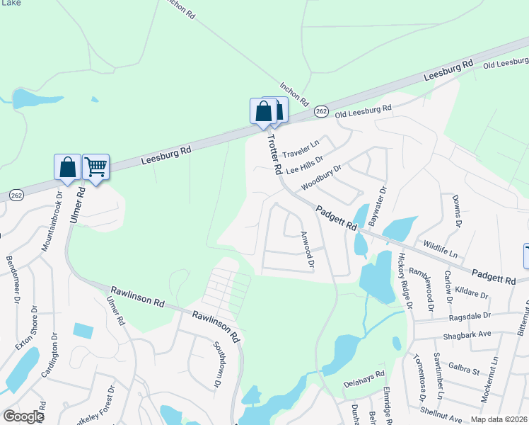 map of restaurants, bars, coffee shops, grocery stores, and more near 3841 Lochmore Drive in Columbia