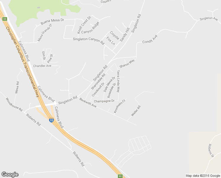 map of restaurants, bars, coffee shops, grocery stores, and more near 9633 Rosedale Drive in Calimesa