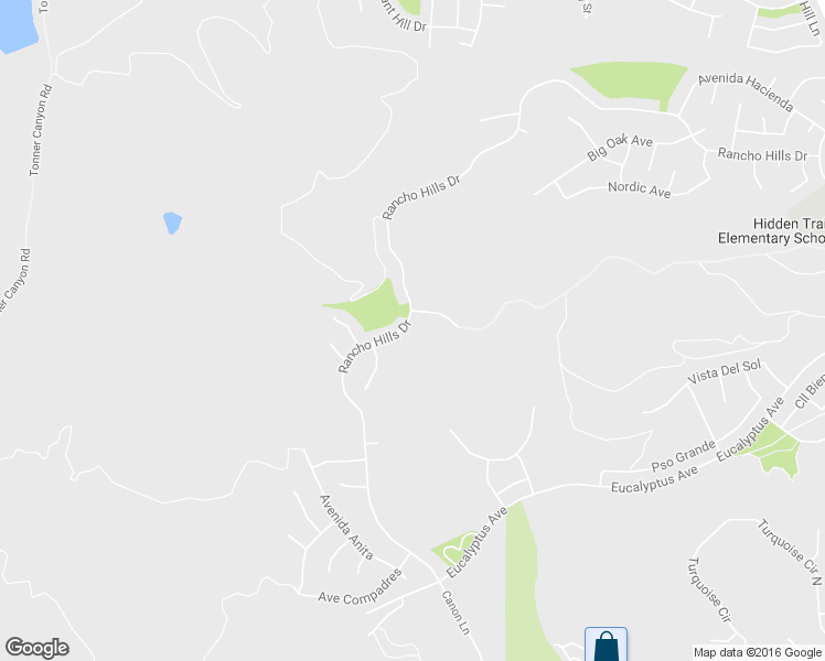 map of restaurants, bars, coffee shops, grocery stores, and more near 1515 Rancho Hills Dr in Chino Hills