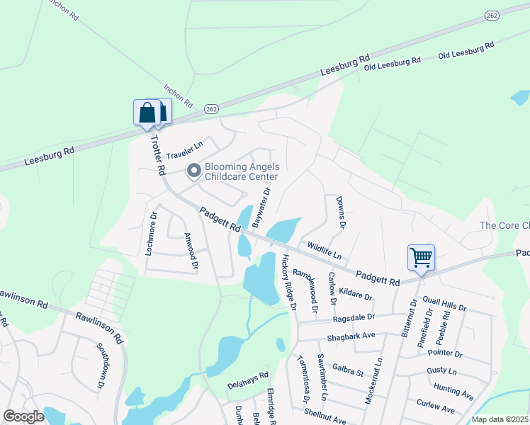 map of restaurants, bars, coffee shops, grocery stores, and more near 3520 Baywater Drive in Columbia