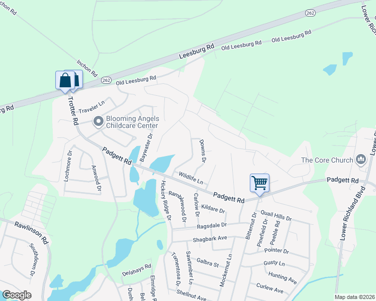 map of restaurants, bars, coffee shops, grocery stores, and more near 123 Honey Tree Road in Columbia