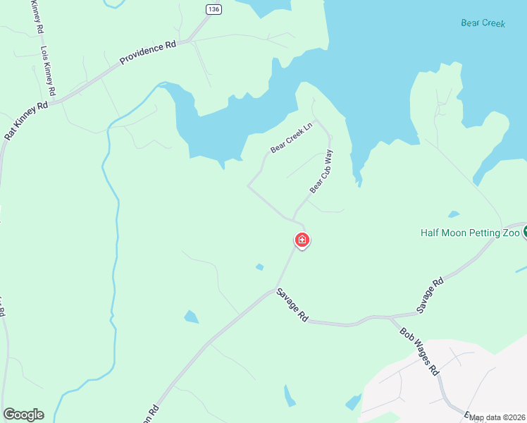 map of restaurants, bars, coffee shops, grocery stores, and more near 385 Bear Creek Lane in Bogart